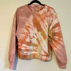 Abercrombie tie dye crew neck sweatshirt